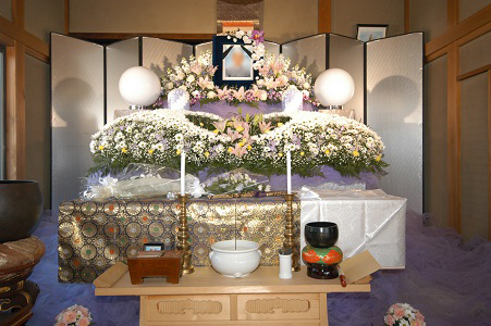 浄蓮寺で行う葬儀祭壇 千葉県流山市 葬式